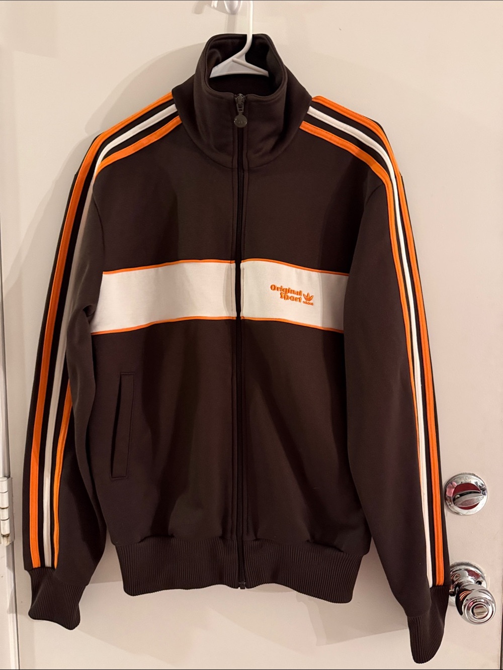 adidas Originals Brown, White & Orange Track Jacket
